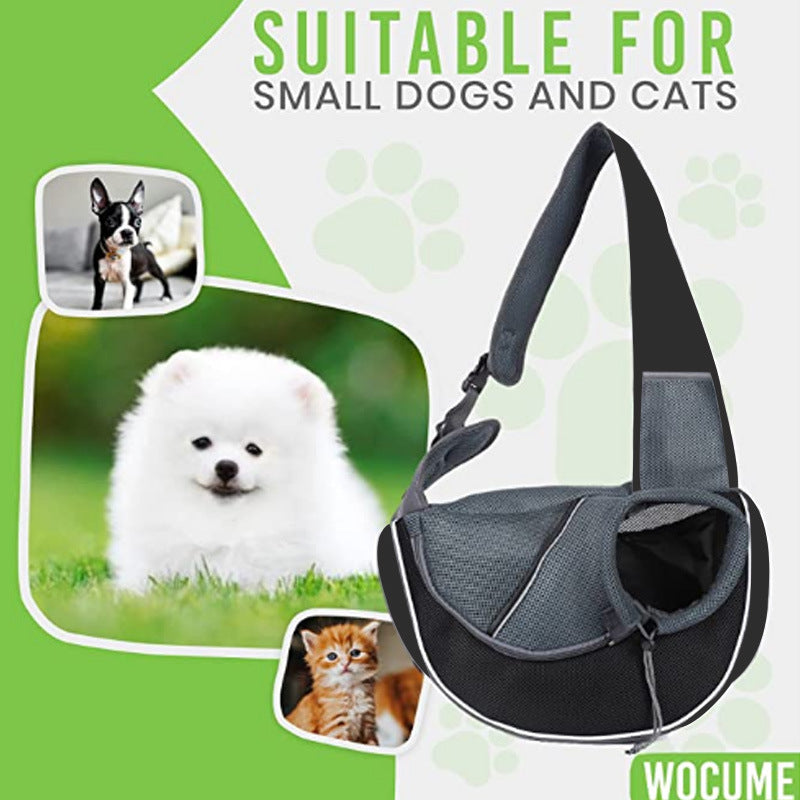 Sac de transport croisé pour animaux - détail des finitions